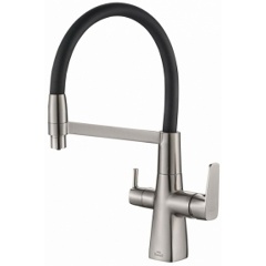 Изображение товара Смеситель STEEL HAMMER SH 818-6 SATIN для кухонной мойки, для фильтра