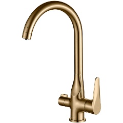 Изображение товара Смеситель STEEL HAMMER для кухонной мойки, для фильтра, SH 910 BRONZE