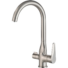 Изображение товара Смеситель STEEL HAMMER для кухонной мойки, для фильтра, SH 910 SATIN