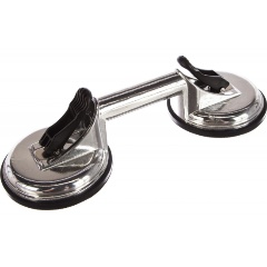 Изображение товара Стеклодомкрат КОБАЛЬТ двойной, алюминиевый, подъём до 80 кг, диаметр присосок 118 мм, коробка (911-093)