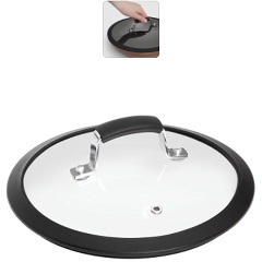 Изображение товара Крышка стеклянная NADOBA LOTA с силиконовым ободом, 20 см