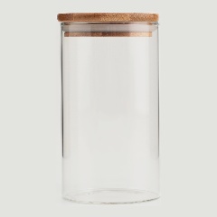 Изображение товара Банка для сыпучих продуктов KIMBERLY 803145 для хранения с деревянной крышкой, 700 мл