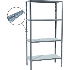 Изображение товара Стеллаж ПАКС-МЕТАЛЛ МС-244/500Р стационарный металлический регулируемый 192x100x40