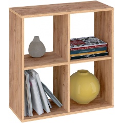 Изображение товара Стеллаж Polini Home Smart Кубический 4 секции, дуб крафт золотой