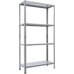 Изображение товара Стеллаж ПРАКТИК ES 150KD/75x30/4 серый