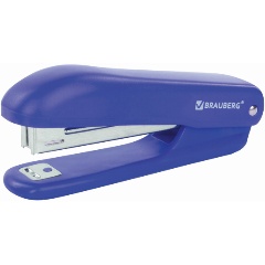 Изображение товара Степлер №10 BRAUBERG "SX-19", до 12 листов, с антистеплером, синий