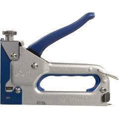 Изображение товара Степлер механический КОБАЛЬТ скобы 4-14мм, тип 53, цел/мет. корпус, регулятор удара, индикатор перезарядки, прорез.рук-ка (918-351)