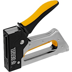 Изображение товара Степлер металлический, скобы в комплекте, 2К рукоятка, тип 53, 6-10 мм, DENZEL, 40222