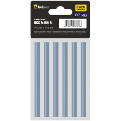 Изображение товара Стержни клеевые, 100мм, диам. 7мм, KOLNER KGS 7x100-6 (6шт)
