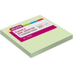 Изображение товара Стикеры ATTACHE 76x76 мм салатовые 100 листов для заметок и маркеров