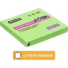 Изображение товара Стикеры Attache Selection Extra с клеев. краем 76х76, неон, зеленый 100л, КТ1612911
