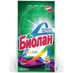 Изображение товара Стиральный порошок БИОЛАН Автомат Color 6 кг для цветных тканей