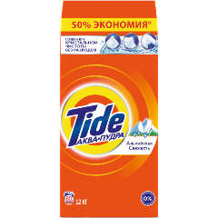 Изображение товара Стиральный порошок TIDE Альпийская свежесть 12 кг