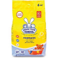 Изображение товара Стиральный порошок УШАСТЫЙ НЯНЬ для детского белья, 6 кг