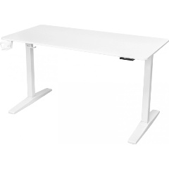 Изображение товара Геймерский стол Knight TABLE T3 с белым каркасом и столешницей МДФ