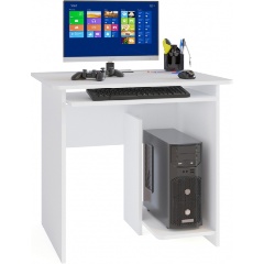 Изображение товара Стол компьютерный МЕБЕЛЬНАЯ ФАБРИКА "СОКОЛ" КСТ-21.1 Белый правый