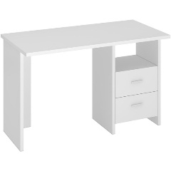 Изображение товара Стол компьютерный МЭРДЭС СКЛ-Прям120 БЕ Белый без надстрой