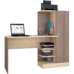 Изображение товара Стол компьютерный ТЭКС Квартет-6 ясень шимо/дуб сонома