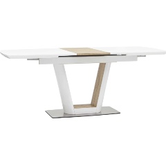 Изображение товара Обеденный раскладной стол STOOL GROUP Атланта, белый глянец, 160-200 см