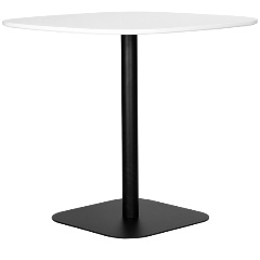 Изображение товара Стол обеденный DOBRIN OTIS (белая столешница, черное основание)