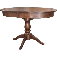 Изображение товара Обеденный раздвижной стол МЕБЕЛИК Тарун 4 орех натуральное дерево и МДФ