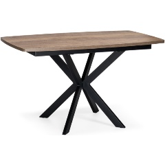 Изображение товара Стол обеденный WOODVILLE деревянный Палу дуб галифакс табак / черный