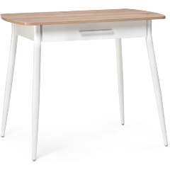 Изображение товара Стол обеденный WOODVILLE деревянный Ревари эврика / белый