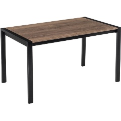 Изображение товара Стол обеденный WOODVILLE Центавр дуб велингтон / черный матовый