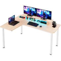 Изображение товара Стол компьютерный EUREKA L60L-MW угловой, ширина 155 см, Maple