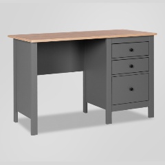 Изображение товара Стол письменный ГУД ЛАКК 2.08.06.160.15 САГА 120х56 серый/ясень