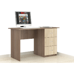 Изображение товара Стол письменный ТЭКС Сити-1 ясень шимо/дуб сонома