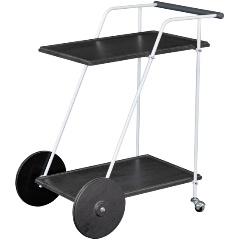 Изображение товара Стол сервировочный Мебелик Новум белый/серый графит/серый бетон