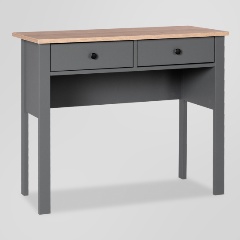 Изображение товара Туалетный столик ГУД ЛАКК САГА 92х45 см серый с ящиками