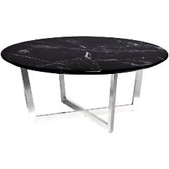 Изображение товара Стол журнальный GARDA DECOR Nero d100х40,6 см