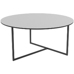 Изображение товара Журнальный столик Калифорния Маджоре Glass белый Lacobel современный дизайн