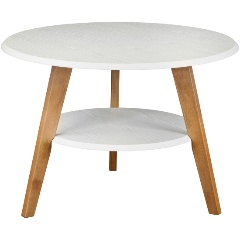 Изображение товара Стол журнальный Мебелик BeautyStyle 17 белый/бук