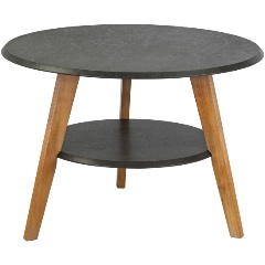 Изображение товара Стол журнальный Мебелик BeautyStyle 17 серый бетон/бук