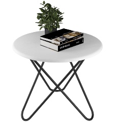Изображение товара Журнальный столик Мебелик BeautyStyle 20 белый черный современный дизайн