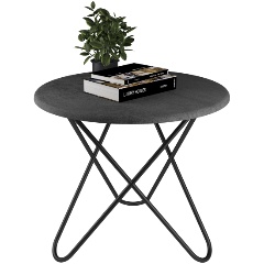 Изображение товара Столик журнальный Мебелик BeautyStyle 20 серый бетон/черный