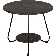 Изображение товара Столик журнальный Мебелик BeautyStyle 38 Дуб шоле коричневый/черный