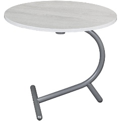 Изображение товара Столик журнальный Мебелик Дуэт 14 Дуб дымчатый/металлик