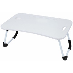 Изображение товара Столик складной для ноутбука/завтрака BRABIX BT-001 (600х400х265 мм), органайзер, белый, 532900