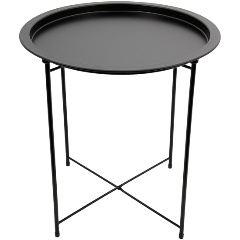 Изображение товара Столик складной металлический Вещицы Д470 Ш470 В505, черный (Org-15)