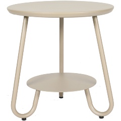 Изображение товара Журнальный столик Bergenson Bjorn Stian 50 см бежевый алюминий