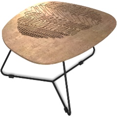 Изображение товара Столик журнальный Sheffilton SHT-CT52-1 тирион/черный муар