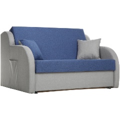 Изображение товара Диван STOLLINE Столлайн Ремикс 2 (Рогожка) сине-серый