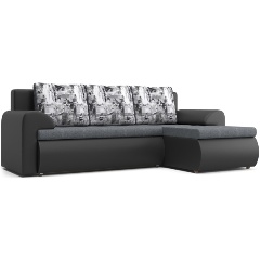 Изображение товара Диван угловой STOLLINE Цезарь правый (Велюр) серый