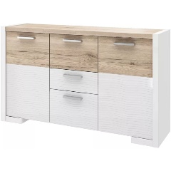 Изображение товара Комод STOLLINE Венето 266.14Н Дуб санремо/Белый