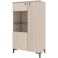 Изображение товара Шкаф STOLLINE со стеклом Тоскана 535.09 Кашемир серый