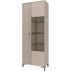 Изображение товара Шкаф STOLLINE со стеклом Тоскана 535.10 Кашемир серый